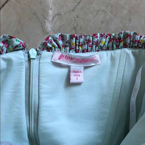 Betsey Johnson Ditsy floral strapless ombré dress - Picture 3 of 7